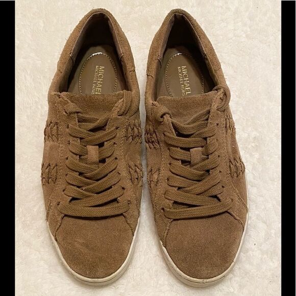 Michael Kors Men's Authentic Leather Suede Casual Sneakers - Picture 1 of 5